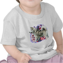 Alaskan Malamute Patriot t-shirts