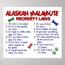 ALASKAN MALAMUTE PL2 PRINT