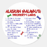 ALASKAN MALAMUTE Property Laws 2 Sticker