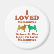 Alaskan Malamute Refrigerator Magnet