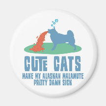 Alaskan Malamute Refrigerator Magnets