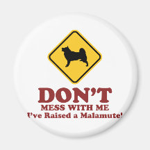 Alaskan Malamute Refrigerator Magnets