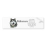 Alaskan Malamute Trivia Bumper Sticker