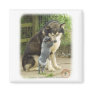 Alaskan Malamute with Cattle Dog pup Refrigerator Magnets