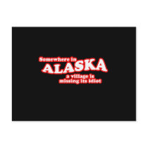 Alaskan village idiot post card