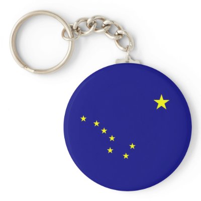 Alaska's Flag Key Chain by designs4you