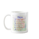 Alayna Acrositc Coffee Mugs