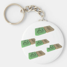 Alb as Al Aluminium and B Boron Keychain
