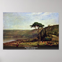 Alban Italy (Lake Albano) By Inness George Poster
