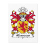 Albanacus Family Crest Postcard