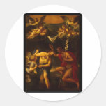 Albani Francesco Baptism of Christ Round Sticker