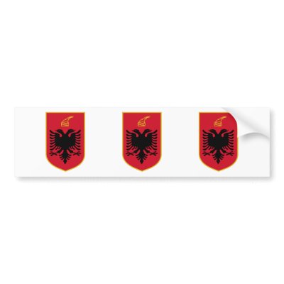 Albania Coat of Arms Bumper Stickers by flagshirts