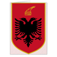 Albania Coat of Arms detail Greeting Card