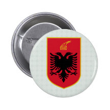 Albania Coat of Arms detail Pinback Button