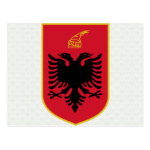 Albania Coat of Arms detail Post Cards