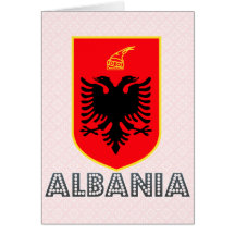 Albania Coat of Arms Greeting Card