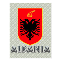 Albania Coat of Arms Postcard
