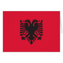 Albania Flag Card