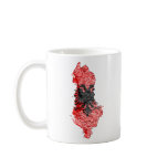 Albania Flag-color Map Customizable Mug
