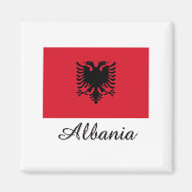Albania Flag Design Magnets