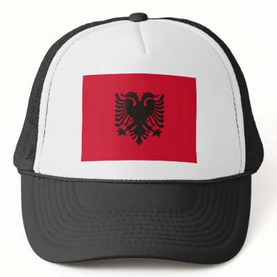 Albania Flag Hat by FlagTshirts