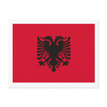 Albania Flag Postcard