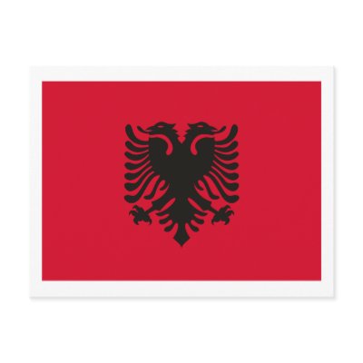 Albania Flag Postcard by FlagTshirts