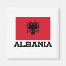 Albania Flag Refrigerator Magnet