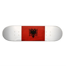 Albania Flag Skate Board Deck