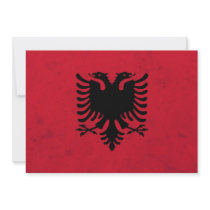 Albania Grunge Flag Invitation