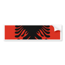 Albania High quality Flag Bumper Sticker
