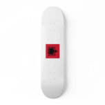 Albania Square Flag Skate Board Deck