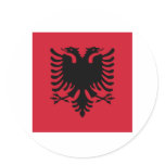 Albania Square Flag Sticker