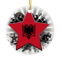 Albania Star Christmas Tree Ornament