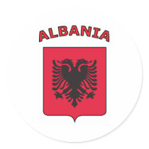 Albania Round Sticker