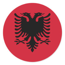 albania round sticker