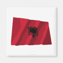 Albania Waving Flag Fridge Magnets