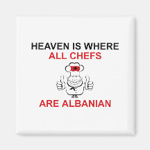 ALBANIAN CHEFS FRIDGE MAGNET