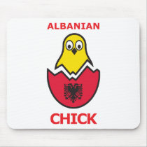 Albanian Chick Mouse Pads