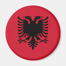 Albanian Eagle Magnet Red