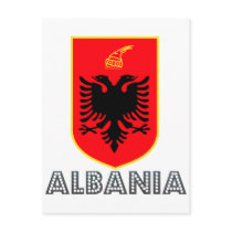 Albanian Emblem Postcards