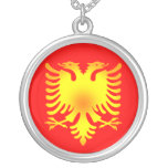 Albanian Golden Eagle Flag Custom Jewelry