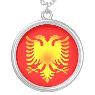 Albanian Golden Eagle Flag Custom Jewelry by Shqiperia