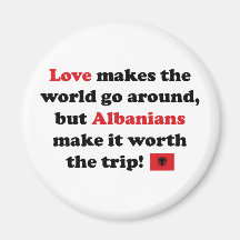 Albanian Love Fridge Magnet