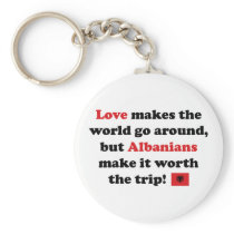Albanian Love Keychain