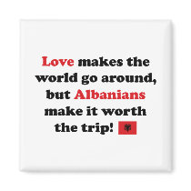 Albanian Love Fridge Magnet