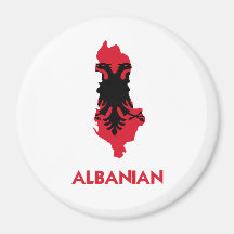 ALBANIAN MAP REFRIGERATOR MAGNETS
