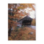 Albany Covered Bridge October Rain Post Cards
