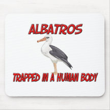 Albatros trapped in a human body mousepads