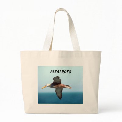 Albatross Flying Canvas Bags by junglewalkcom